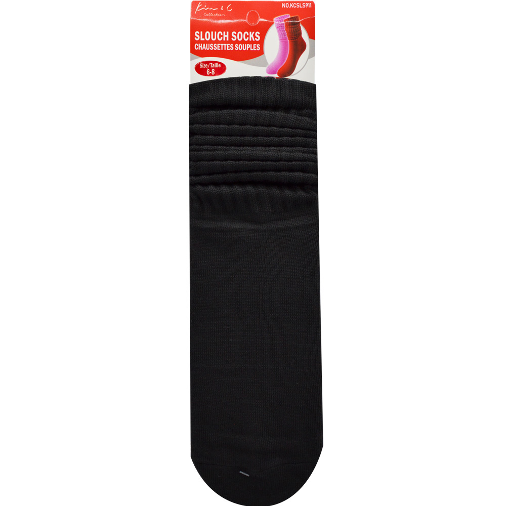 Slouch Socks 6-8 Black (6pair/Pack) Slouch Socks 6-8 Black (6pair/Pack)